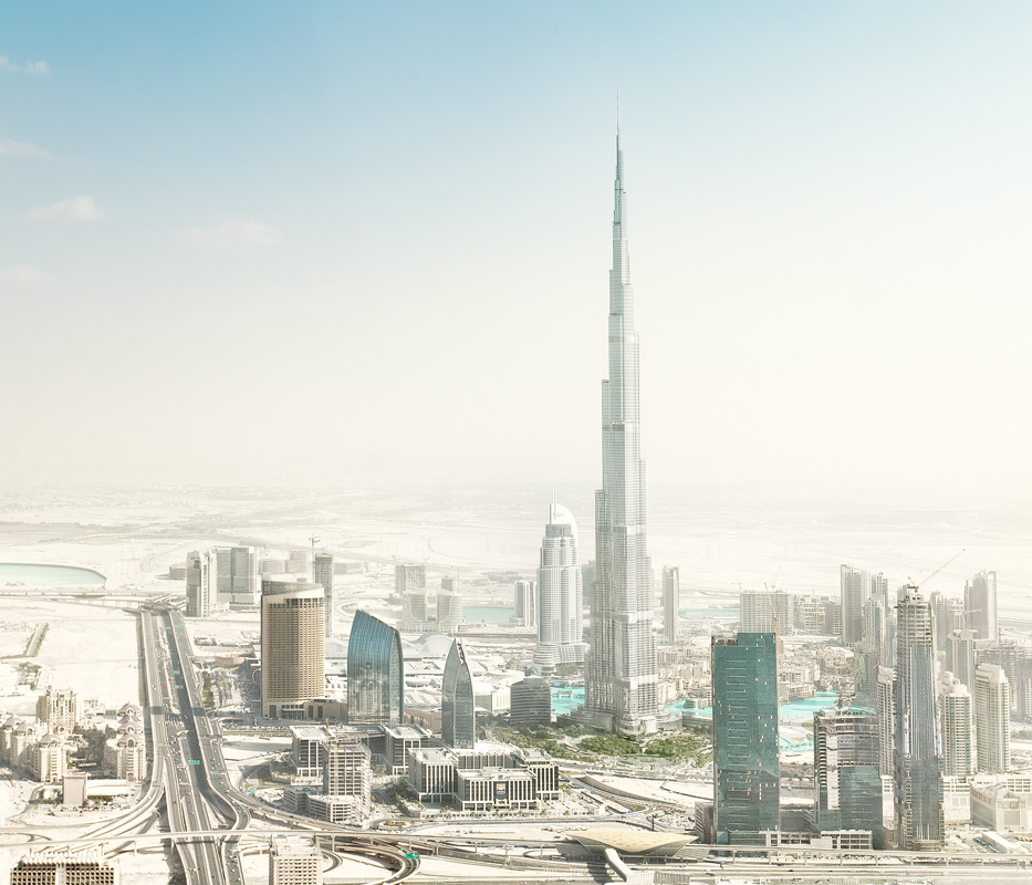 Dubai Aerial Downtown Burj Khalifa