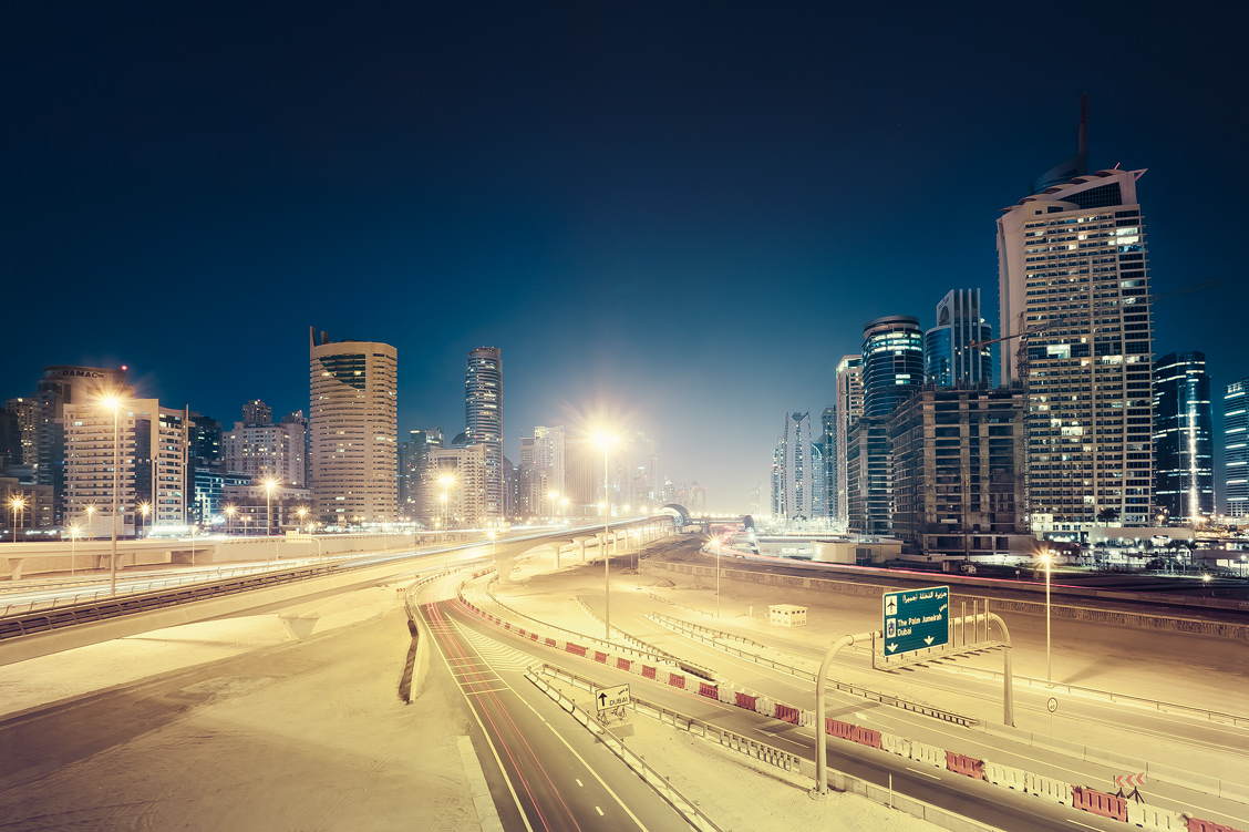 Dubai Cityscape at Night