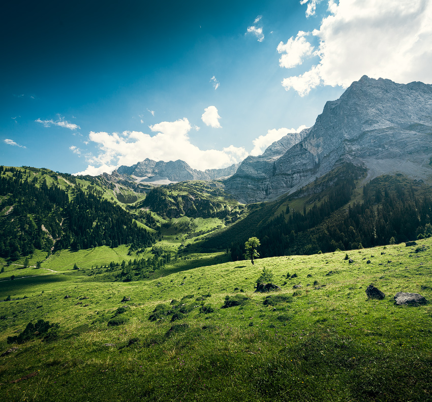 Engalm, Großer Ahornboden, Alpen, Karwendel, Hinterriß