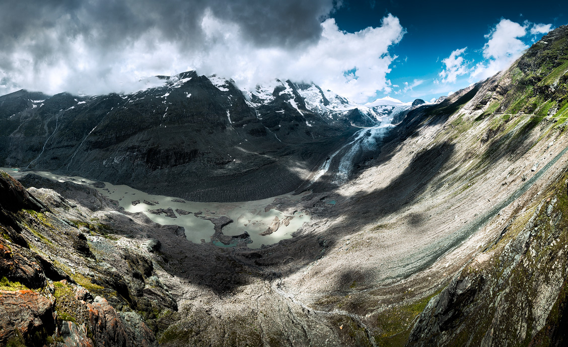 Ausblick von der Franz-Josefs-Höhe auf den Gletscher und den Großglockner